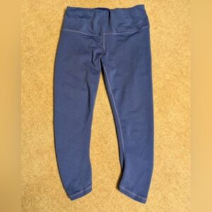Prana Blue Textured Yoga Leggings Size Small
